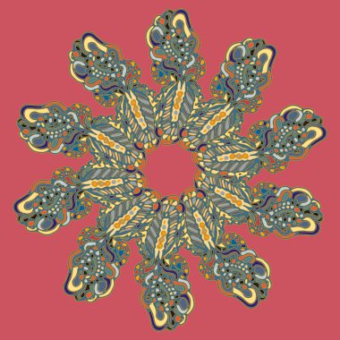 Stil zentangle yeni simetrik mandala doodle ile sanat esin kaynağı oldu. Duvar kağıdı, desen dolgularını, web sayfaları, yüzey dokuları için dekoratif nesne-ebilmek var olmak kullanılmış.