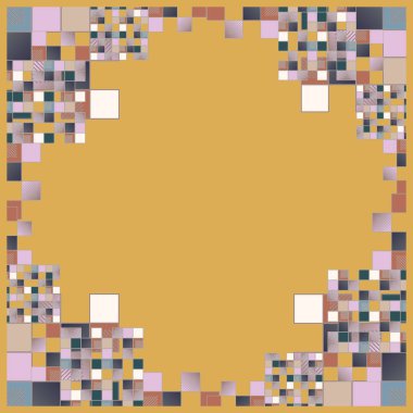 geometrik küpleri ve kareler arka plan sorunsuz tasarlamak vektör çizim