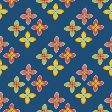  soyut çiçek geometrik Dikişsiz desen arka planı için