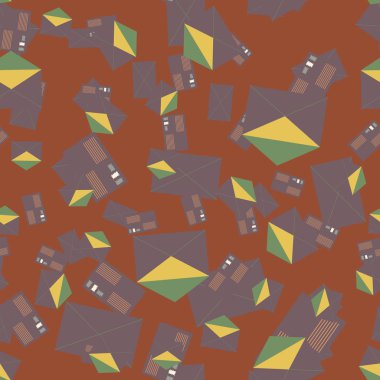 Zarflar seamless modeli, vektör çizim 