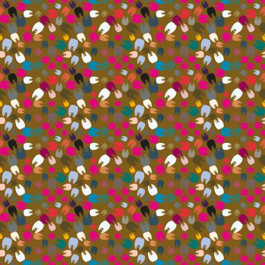 Çok renkli diş parlak Dikişsiz desen arka planı için.