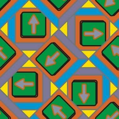 Kot düğmeleri Dikişsiz desen vektör çizim ile 