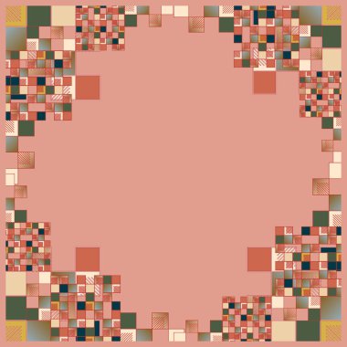 geometrik küpleri ve kareler arka plan sorunsuz tasarlamak vektör çizim