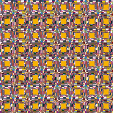 Soyut kaleydoskop desen renkli mozaik küre ile