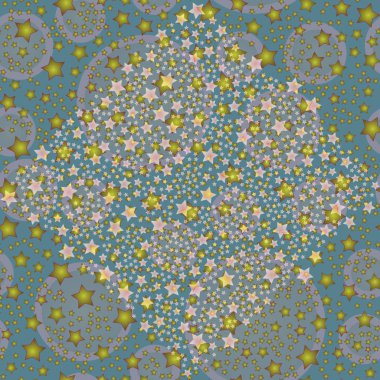 soyut geometrik renkli seamless modeli yıldız ile. Vektör çizim 