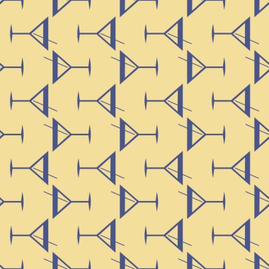 Tropik kokteyller desen, renkli kesintisiz vektör çizim