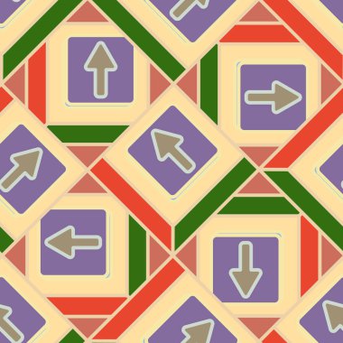 Kot düğmeleri Dikişsiz desen vektör çizim ile 