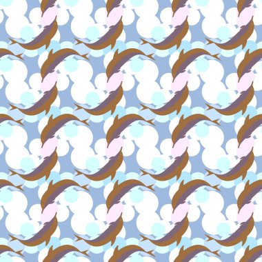 soyut geometrik renkli Dikişsiz desen arka plan için vektör çizim