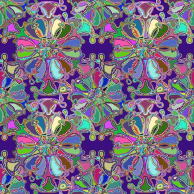 Soyut kaleydoskop renkli Dikişsiz desen arka planı için. 