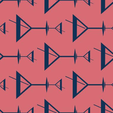 Tropik kokteyller desen, renkli kesintisiz vektör çizim