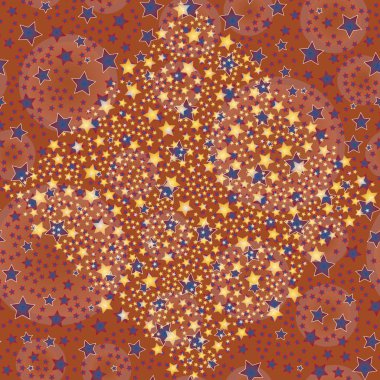 soyut geometrik renkli seamless modeli yıldız ile. Vektör çizim 