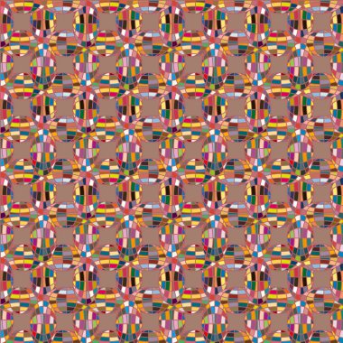 Soyut kaleydoskop desen renkli mozaik küre ile