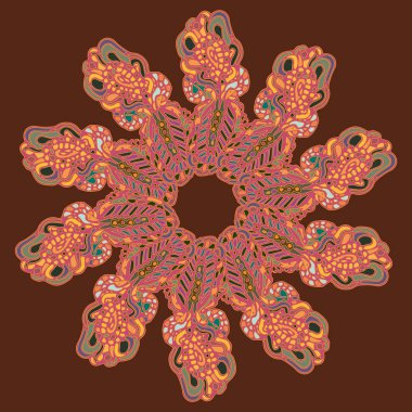 Stil zentangle yeni simetrik mandala doodle ile sanat esin kaynağı oldu. Duvar kağıdı, desen dolgularını, web sayfaları, yüzey dokuları için dekoratif nesne-ebilmek var olmak kullanılmış.