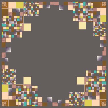 grafik küpleri ve kareler arka plan, sorunsuz tasarlamak vektör çizim 