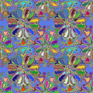 Soyut kaleydoskop renkli Dikişsiz desen arka planı için. 