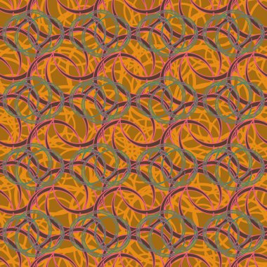 Daireler için arka plan ile Seamless modeli. vektör çizim