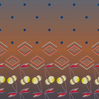 Şirin kiraz seamless modeli. Vektör çizim.