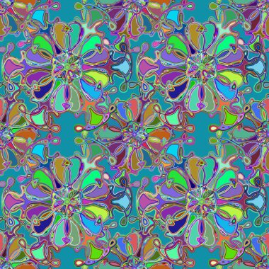 Soyut kaleydoskop renkli Dikişsiz desen arka planı için. 