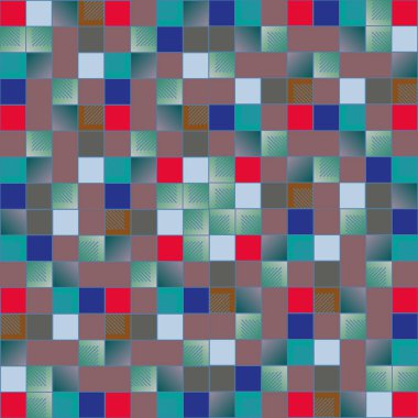 grafik küpleri ve kareler arka plan, sorunsuz tasarlamak vektör çizim 