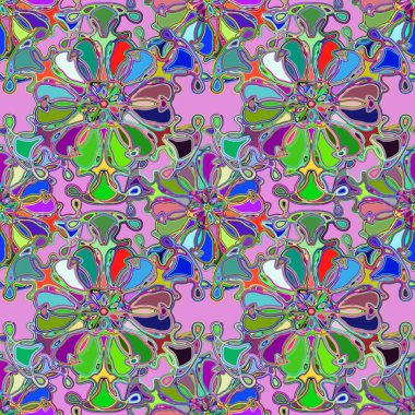 Soyut kaleydoskop renkli Dikişsiz desen arka planı için. 