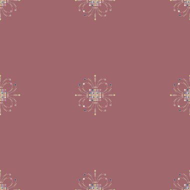 Vintage seamless modeli, vektör çizim 