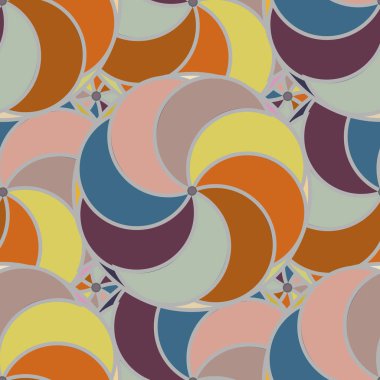 soyut geometrik renk desenli vektör çizimi