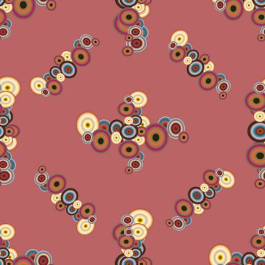 soyut geometrik renkli Dikişsiz desen arka plan için vektör çizim