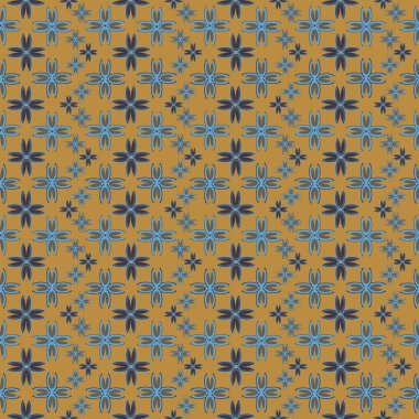 Çiçekler, vektör çizim ile çok renkli geometrik seamless modeli 