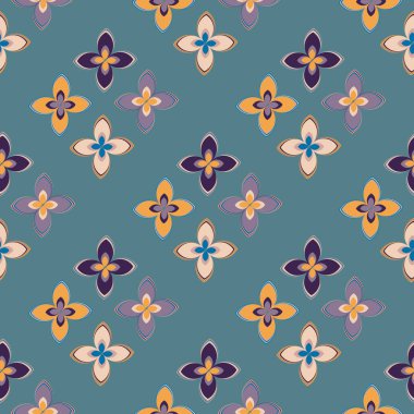  soyut çiçek geometrik Dikişsiz desen arka planı için