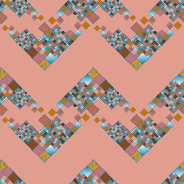 grafik küpleri ve kareler arka plan, sorunsuz tasarlamak vektör çizim 