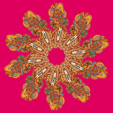 Stil zentangle yeni simetrik mandala doodle ile sanat esin kaynağı oldu. Duvar kağıdı, desen dolgularını, web sayfaları, yüzey dokuları için dekoratif nesne-ebilmek var olmak kullanılmış.