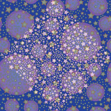 soyut geometrik renkli seamless modeli yıldız ile. Vektör çizim 
