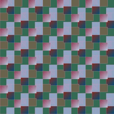 grafik küpleri ve kareler arka plan, sorunsuz tasarlamak vektör çizim 