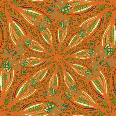 Soyut Dikişsiz renkli desen, vektör çizim