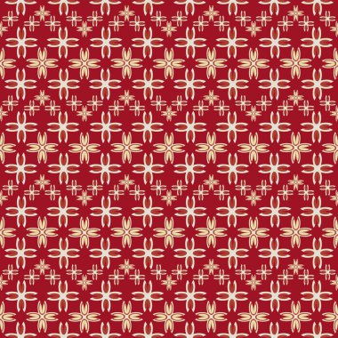 Çiçekler, vektör çizim ile çok renkli geometrik seamless modeli 