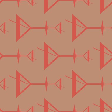 Tropik kokteyller desen, renkli kesintisiz vektör çizim