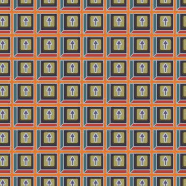 Kot düğmeleri Dikişsiz desen vektör çizim ile 