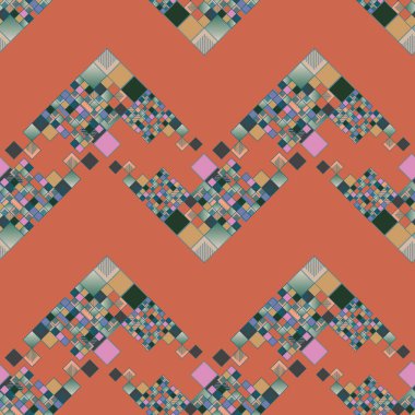 renkli grafik küpleri ve kareler duvar kağıdı, sorunsuz tasarlamak vektör çizim 