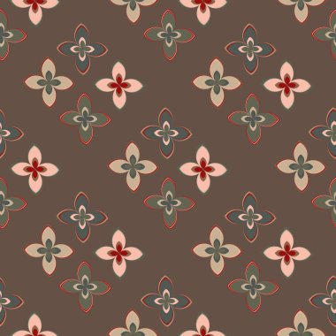  soyut çiçek geometrik Dikişsiz desen arka planı için