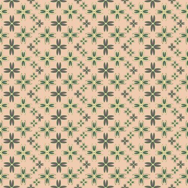 Çiçekler, vektör çizim ile çok renkli geometrik seamless modeli 