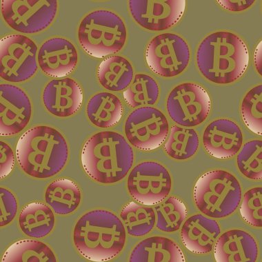 kesintisiz iş zemin bitcoins para ile desenli