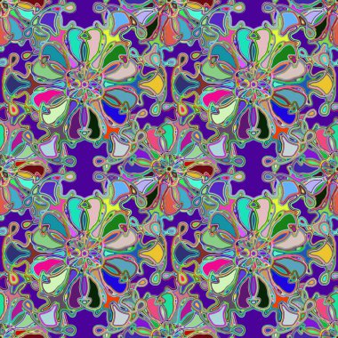 Soyut kaleydoskop renkli Dikişsiz desen arka planı için. 