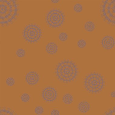 Sorunsuz soyut mandala desen. Basit şekiller oluşan süsleme. 