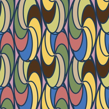 soyut geometrik renk desenli vektör çizimi