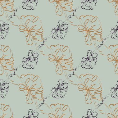 Renkli Yay ve kurdeleler sorunsuz desenli arka.