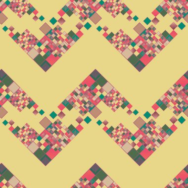 renkli grafik küpleri ve kareler duvar kağıdı, sorunsuz tasarlamak vektör çizim 