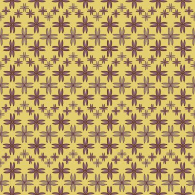 Çiçekler, vektör çizim ile çok renkli geometrik seamless modeli 