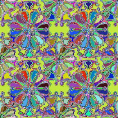 Soyut kaleydoskop renkli Dikişsiz desen arka planı için. 