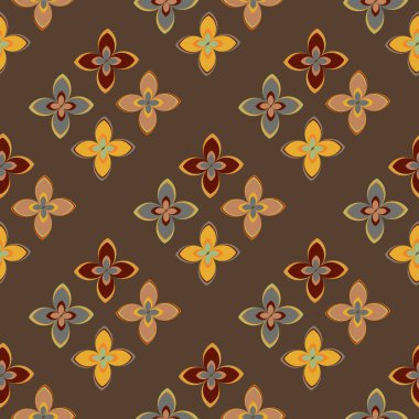  soyut çiçek geometrik Dikişsiz desen arka planı için