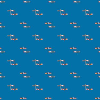 Yusufçuk seamless modeli. Vektör çizimler.